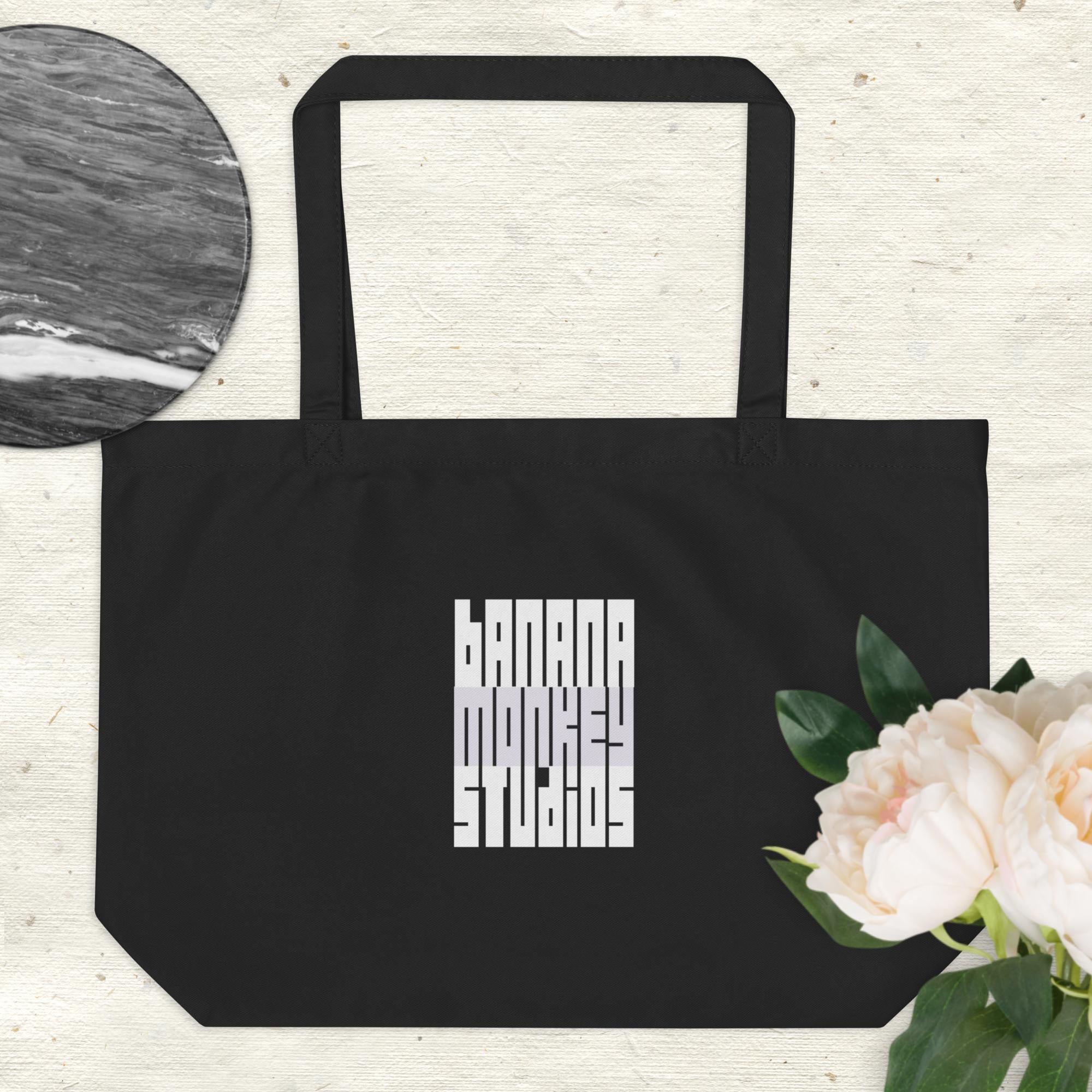Art is a Verb Large organic tote bag – Banana Monkey Studios