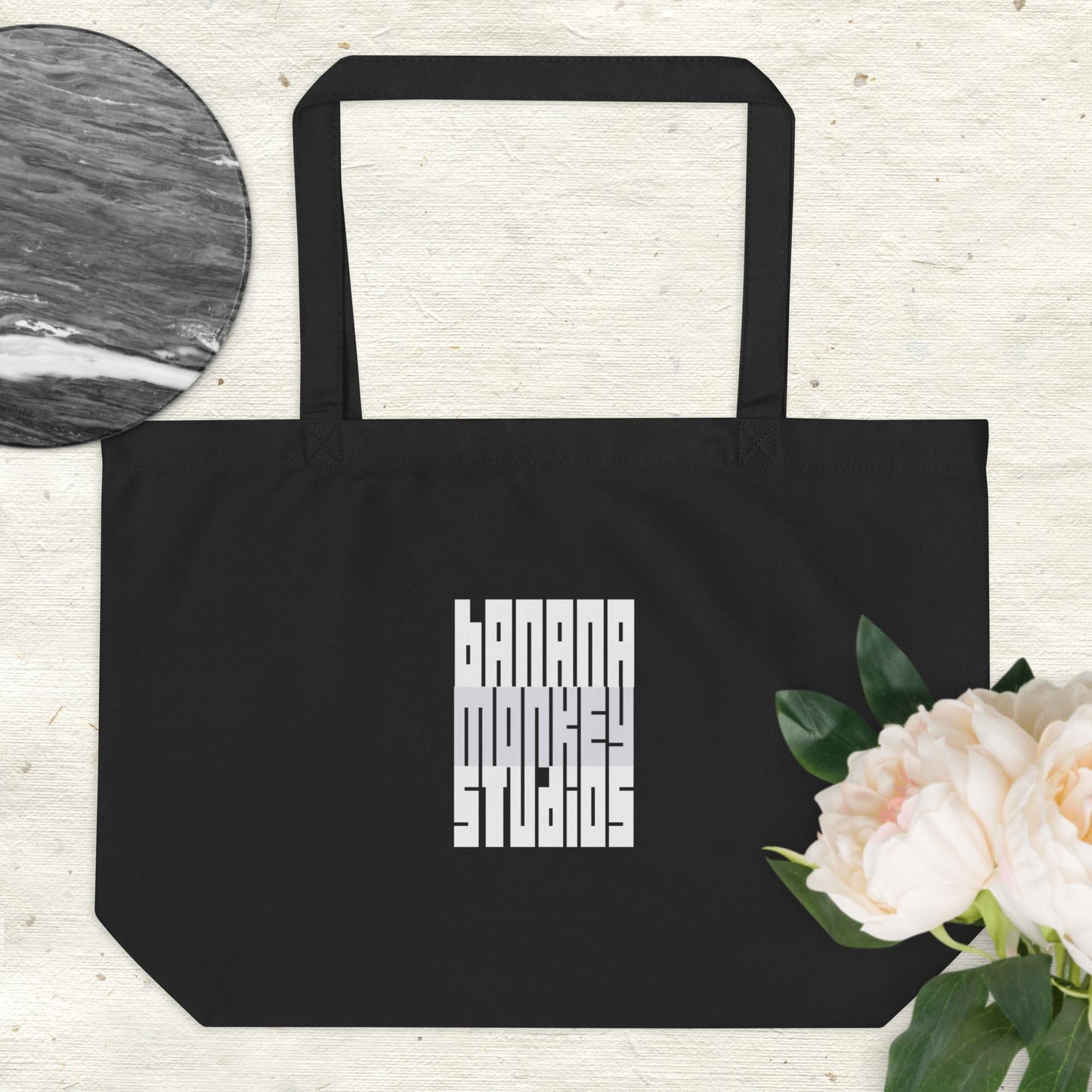 Art is a Verb Large organic tote bag